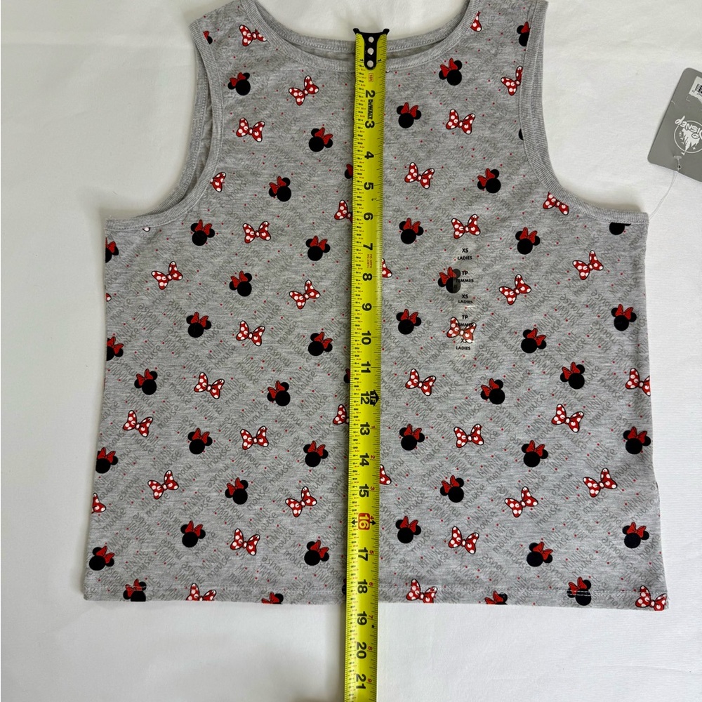 Disney Minnie Mouse Gray Red & Black Tank Top - NWT - - Picture 6 of 8